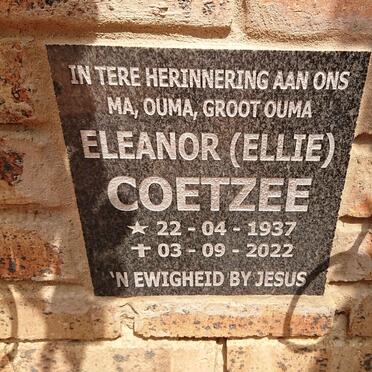 COETZEE Eleanor 1937-2022