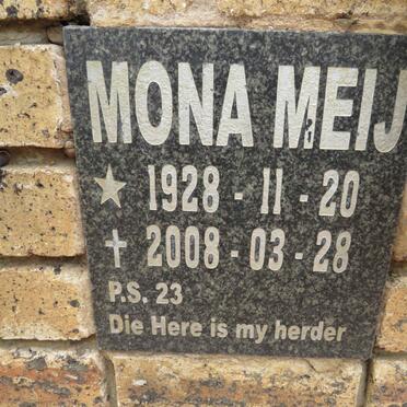MEIJ Mona 1928-2008