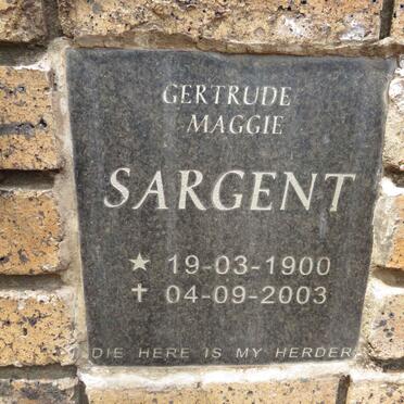 SARGENT Gertrude Maggie 1900-2003