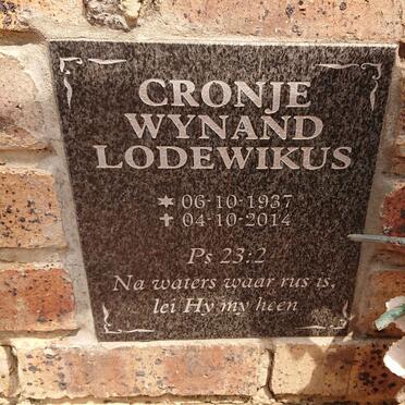 CRONJE Wynand Lodewikus 1937-2014
