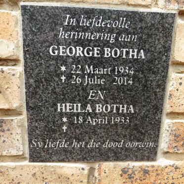 BOTHA George 1934-2014 & Heila 1933-