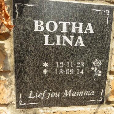 BOTHA Lina 1923-2014