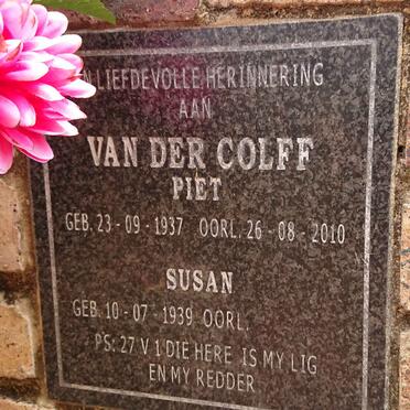 COLFF Piet, van der 1937-2010 & Susan 1939-