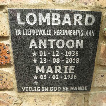 LOMBARD Antoon 1936-2018 & Marie 1936-