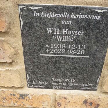 HUYSER W.H. 1938-2022