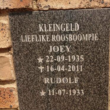 KLEINGELD Rudolf 1933- & Joey 1935-2011