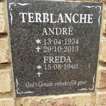 TERBLANCHE Andre 1934-2013 & Freda 1940-
