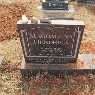 ? Magdalena Hendrika 1920-2001