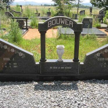 BOUWER Dirk J. 1897-1983 &amp; Catharina M.M. 1908-1990