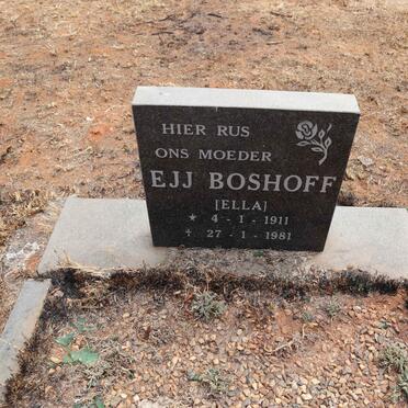 BOSHOFF E.J.J. 1911-1981