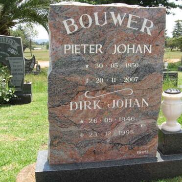 BOUWER Pieter Johan 1950-2007 :: BOUWER Dirk Johan 1946-1998