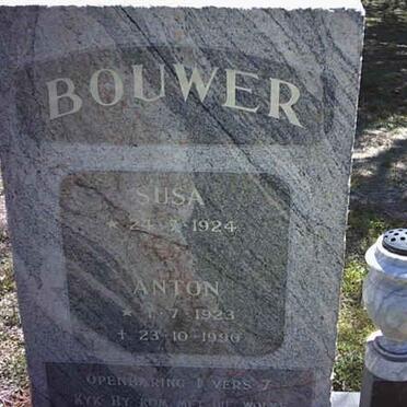 BOUWER Anton 1923-1996 &amp; Susa 1924-