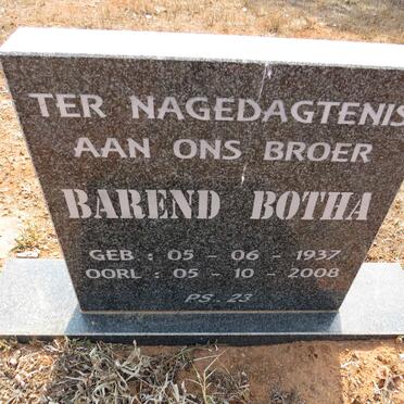 BOTHA Barend 1937-2008