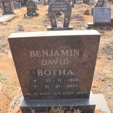 BOTHA Benjamin David 1920-2003