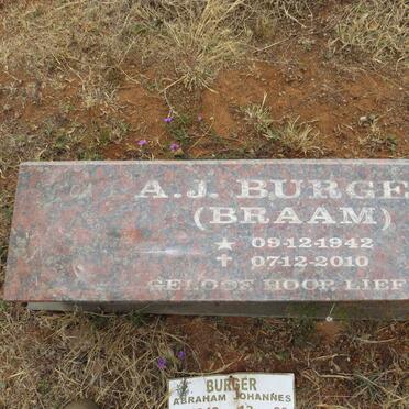 BURGER Abraham Johannes 1942-2010