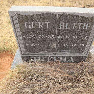 BOTHA Gert 1935-1999 & Hettie 1942-2019
