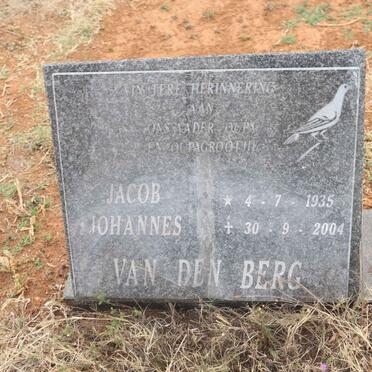 BERG Jacob Johannes, van den 1935-2004