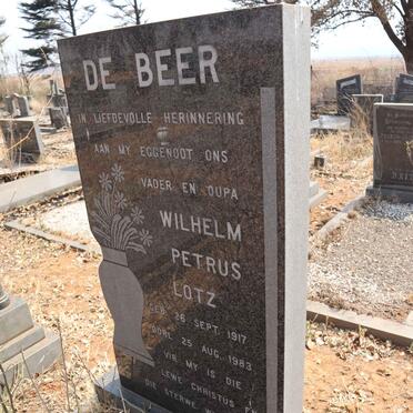 BEER Wilhelm Petrus Lotz, de 1917-1983