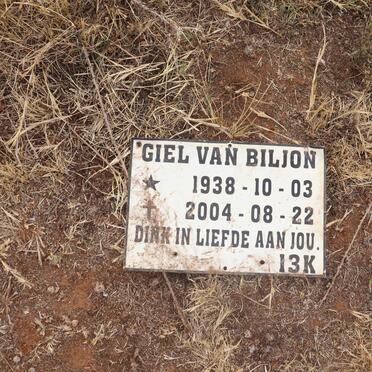 BILJON Giel, van 1938-2004