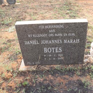 BOTES Daniel Johannes Marais 1926-2005