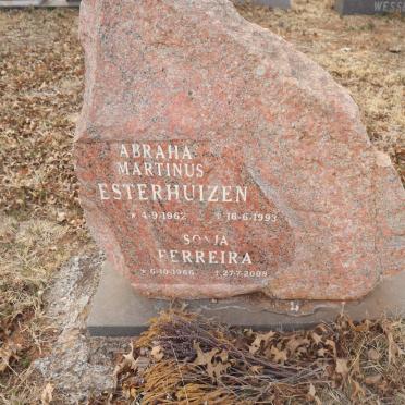 ESTERHUIZEN Abraham Martinus 1962-1993 & Sonja FERREIRA 1966-2008