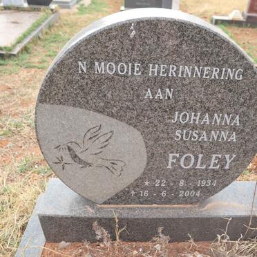 FOLEY Johanna Susanna 1934-2004