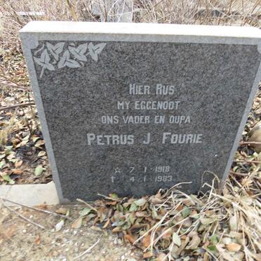 FOURIE Petrus J. 1918-1983