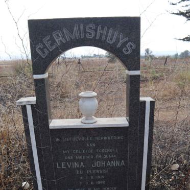 GERMISHUYS Levina Johanna nee DU PLESSIS 1919-1982