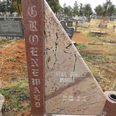 GROENEWALD Martha Debora Jacoba 1908-2000