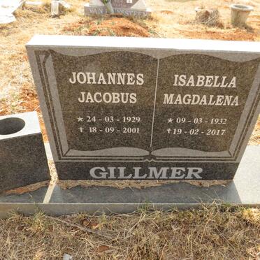 GILLMER Johannes Jacobus 1929-2001 & Isabella Magdalena 1932-2017