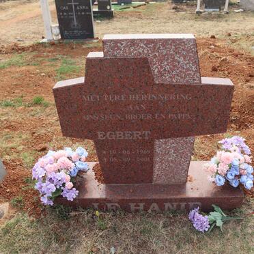 HANIE Egbert, le 1969-2001