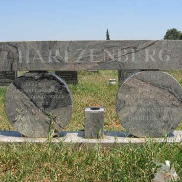 HARTZENBERG ? Jacobus Johannes &amp; Susanna Aletta Isabella