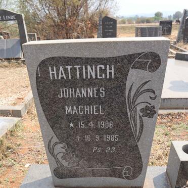HATTINGH Johannes Machiel 1906-1985