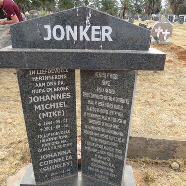 JONKER Johannes Michiel 1944-2001 & Johanna Cornelia 1944-2015