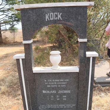 KOK Nicolaas Jacobus 1918-1981