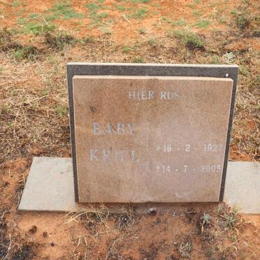 KRIEL Baby 1927-2005