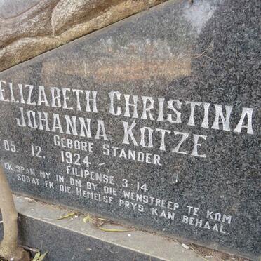 KOTZE Nicolaas Marthinus 1921-1981 & Elizabeth Christina Johanna STANDER 1924- _2
