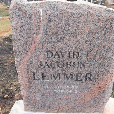 LEMMER David Jacobus 1936-2009