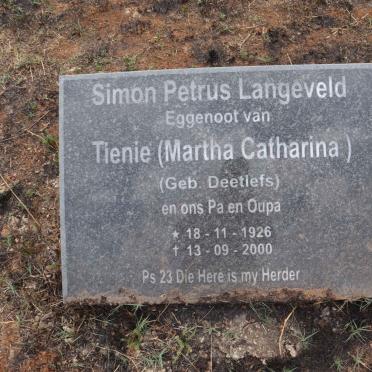 LANGEVELD Simon Petrus 1926-2000 