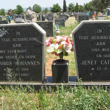 MERWE Jacobus Johannes, van der 1914-1987 &amp; Jenet Cathleene 1924-
