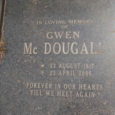 MCDOUGALL Gwen 1917-2006