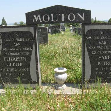 MOUTON Sarel Petrus 1906-1987 &amp; Elizabeth Judith 1904-1987