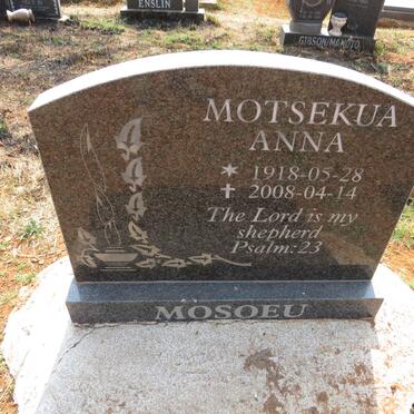 MOSOEU Motsekua Anna 1918-2008