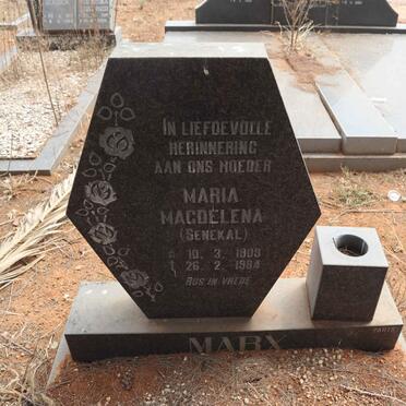 MARX Maria Magdalena nee SENEKAL 1909-1984