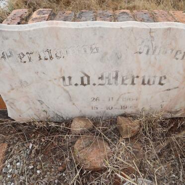 MERWE Hermanus Hubertus, v.d. 1964-1995