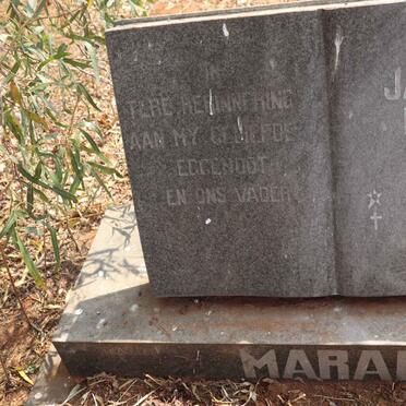 MARAIS Jacobus Botha 1939-1981