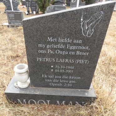 MOOLMAN Petrus Lafras 1948-2001