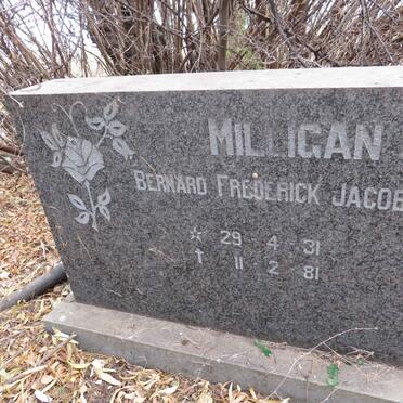 MILLIGAN Bernard Frederick Jacobus 1931-1981