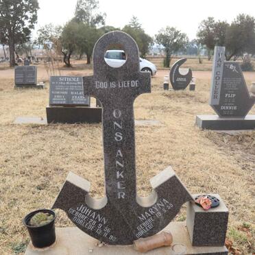 MOSTERT Johann 1956-1998 & Maryna 1955-