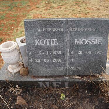 NEL Kotie 1929-2001 & Mossie 1927-